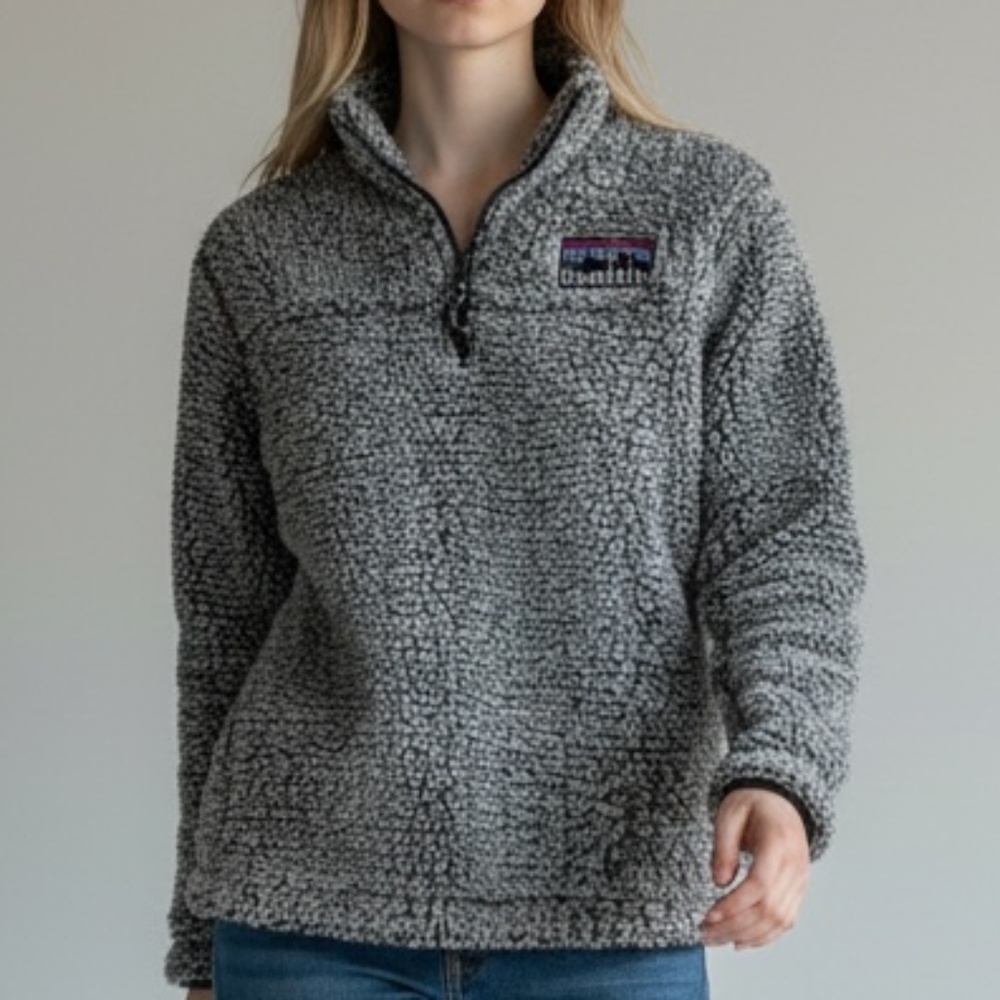 BOXER CRAFT · UNISEX SEATTLE GRAY SHERPA 1/4 ZIP PULLOVER - SMALL